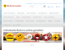 Tablet Screenshot of diebuttonmacher.de